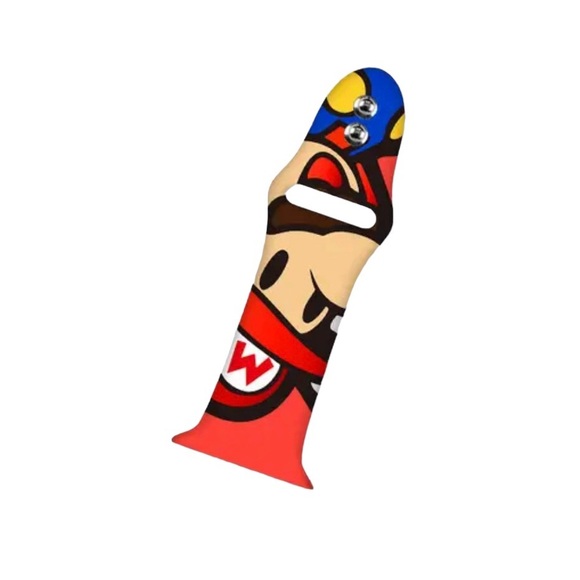 Pokemon Mario Apple Watch Band 38/ 40/ 41/ 42  mm Series SE 9 7 6 5 4 3 Strap - Picture 2 of 3
